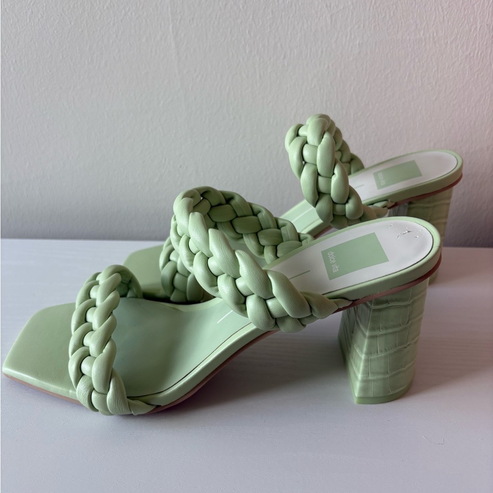 Dolce Vita Women's Paily Braided Sandals in Mint green - Picture 2 of 5